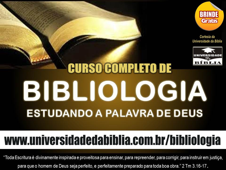 Curso Completo de Bibliologia ( Cortesia Grátis )