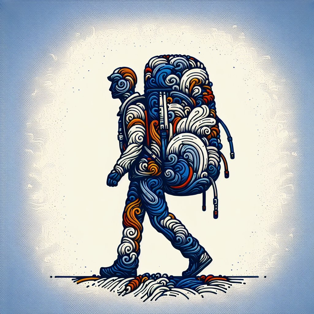 A lição de uma mochila pesada na caminhada cristã