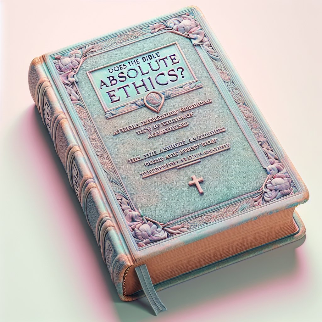 A Bíblia ensina ética absoluta?
