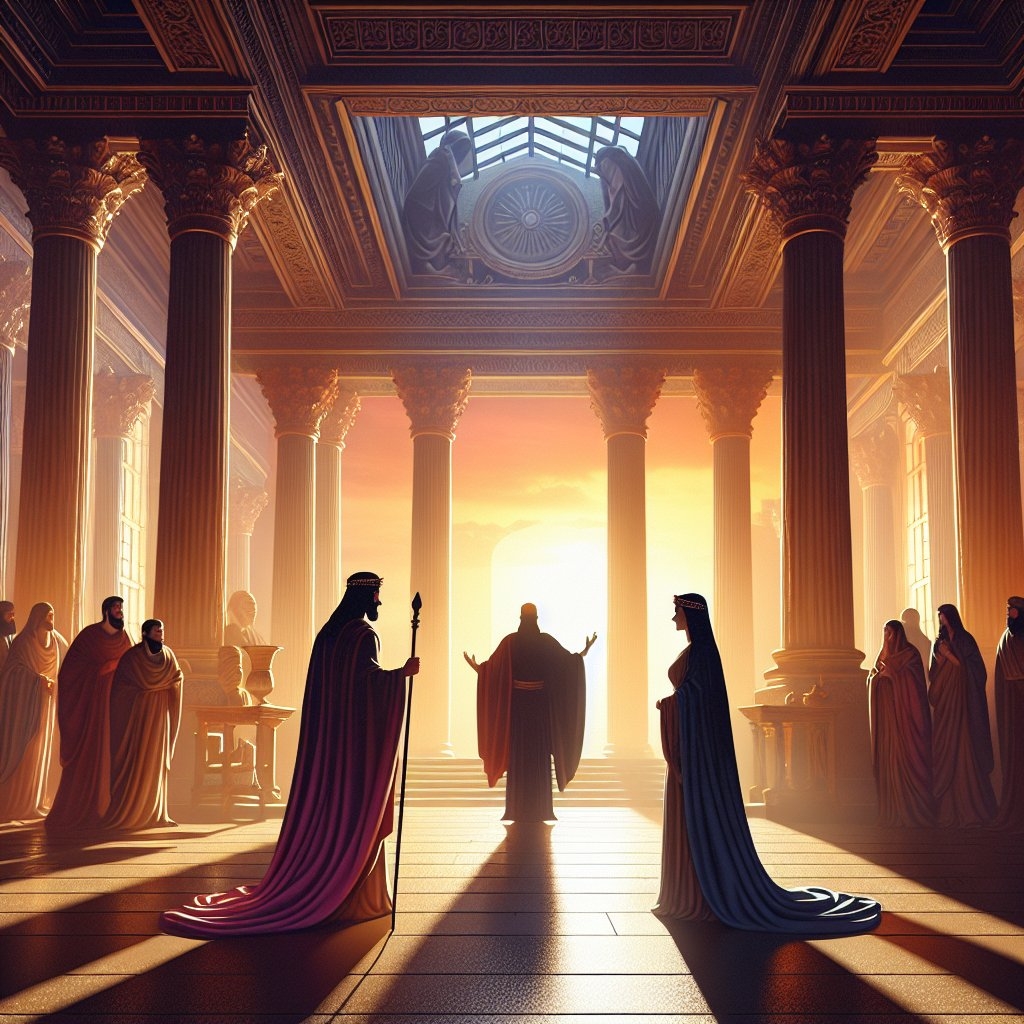 O julgamento de Salomão entre as duas mães