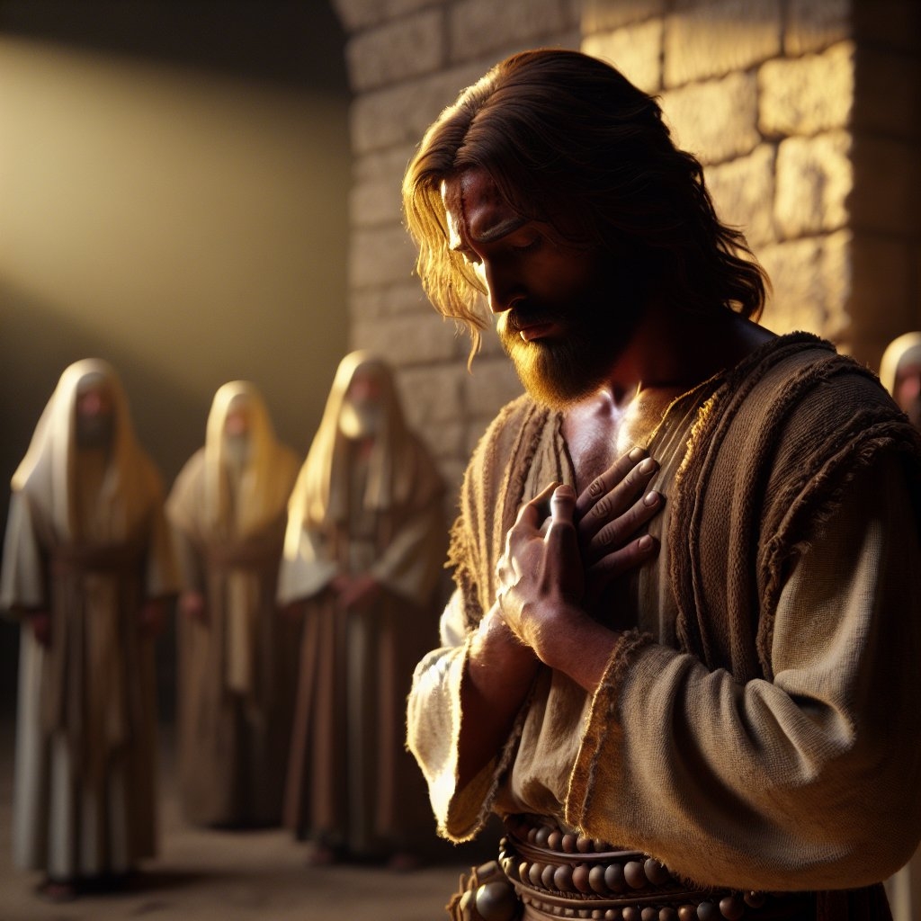 Jesus e o coração quebrantado diante de Deus