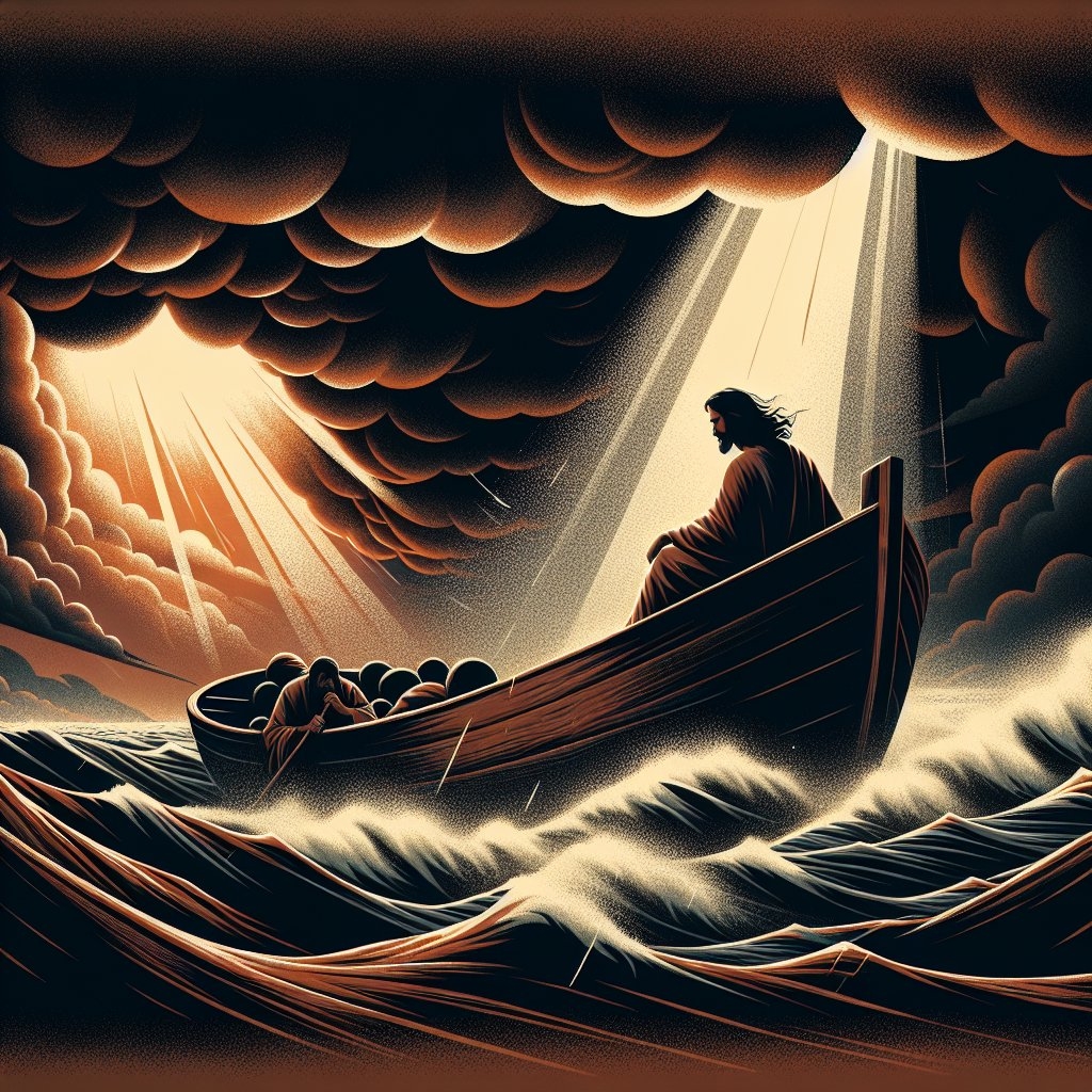 Por que Jesus dormia no barco durante a tempestade?